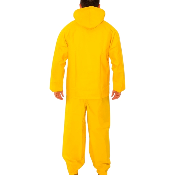 NWT - Yellow Industrial Rain Suit - XL - 3 Piece - Picture 7 of 11